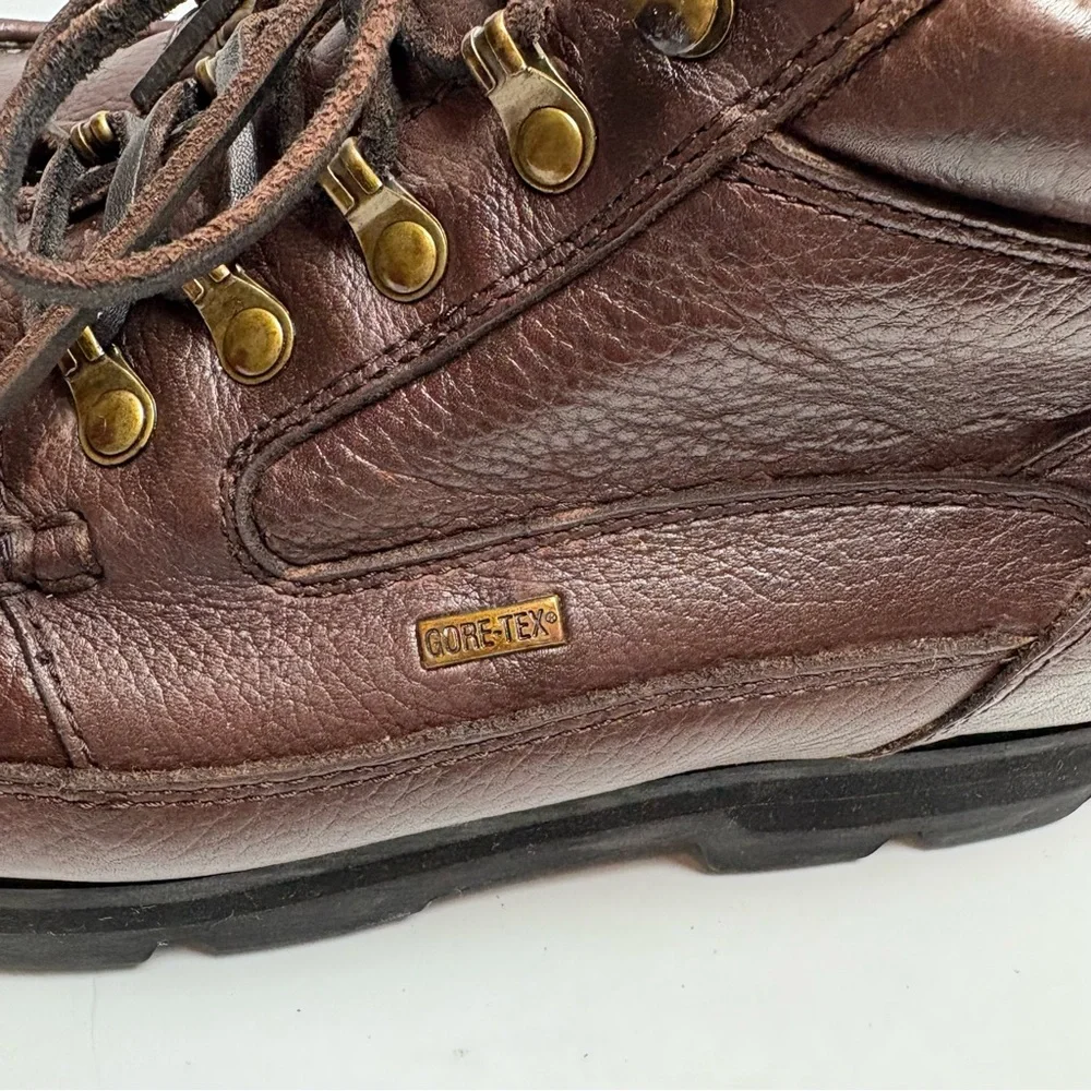 Wolverine Brown Leather Moc-Toe Work Boots Lace-up Mens size 11 06674